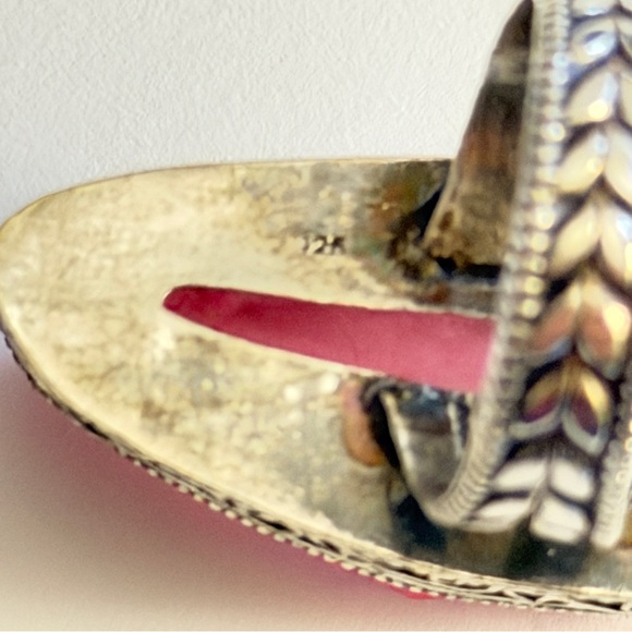 New Artesian Angel Aura Quartz Statement Ring 925 Sterling Silver (Stamped) - Picture 11 of 16